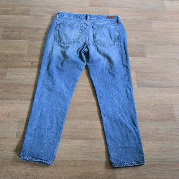 Abercrombie Ames Boyfriend Distressed Relaxed Medium Wash Jean Size Size 27 - Picture 5 of 9